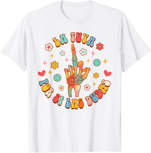 Funny Hispanic Spanish Sayings La Tuya Por Si Las Dudas T-Shirt - T-Shirt | White