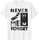 Never Forget The 90's Floppy Disk Flip Phones VHS Cassette T-Shirt - T-Shirt | White