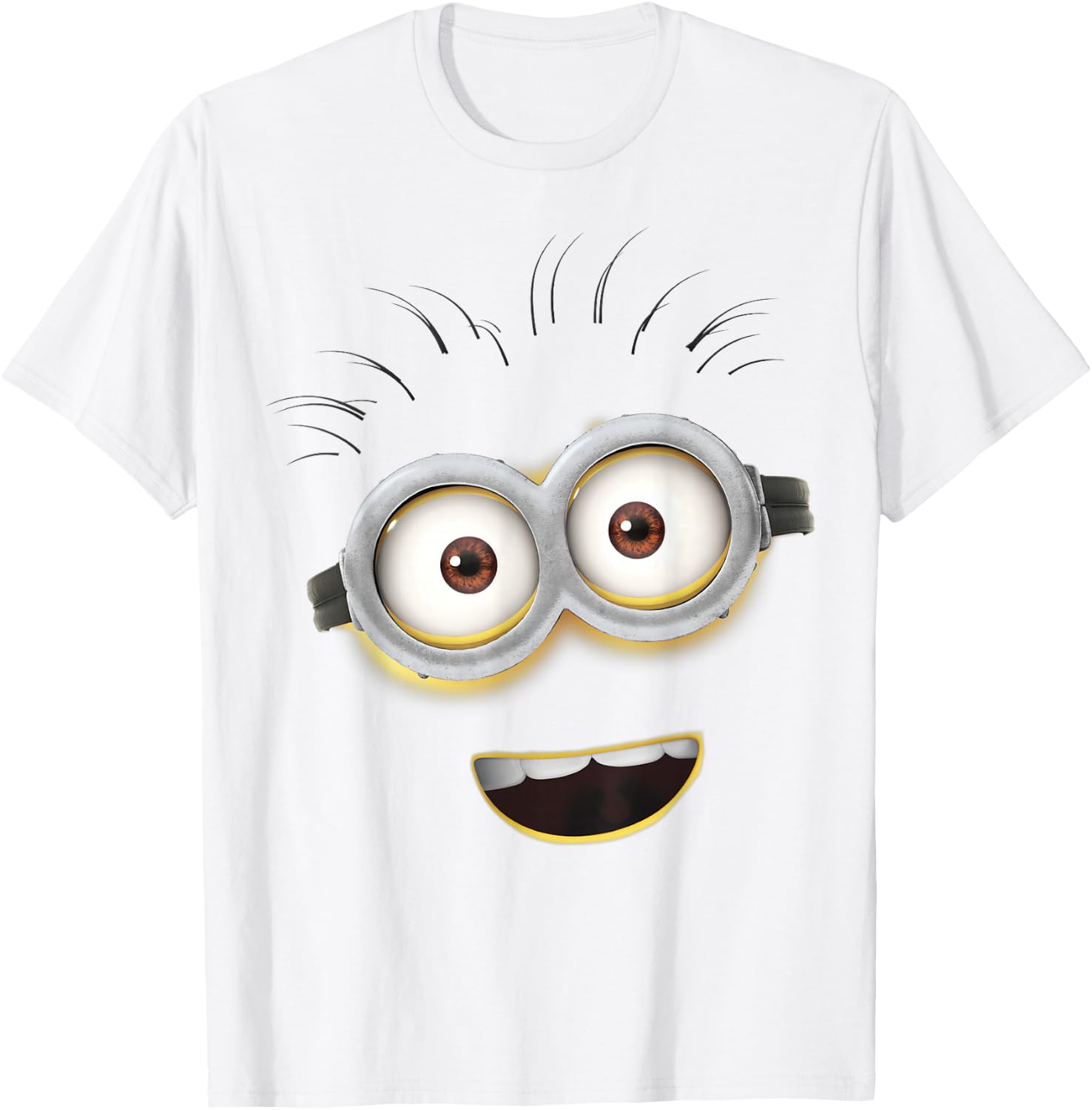 Despicable Me Minions Phil Face Smile Graphic T-Shirt - T-Shirt | White