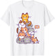 Cute Kawaii Cat Kitty Meowtain Cats Pile Chibi Women Girls T-Shirt - T-Shirt | White