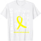 I Wear Red Grandson Yellow Ribbon Military Support USA Flag Men T-Shirt - T-Shirt | White