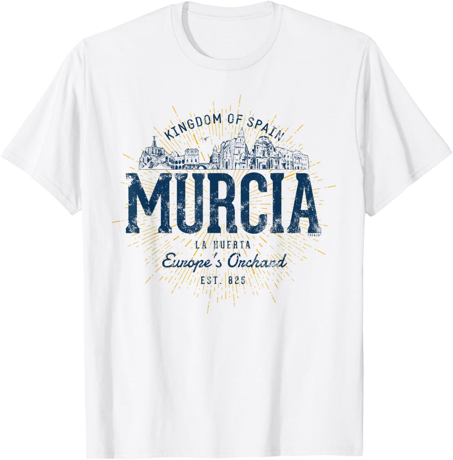 Spain Retro Style Vintage Murcia T-Shirt - T-Shirt | White