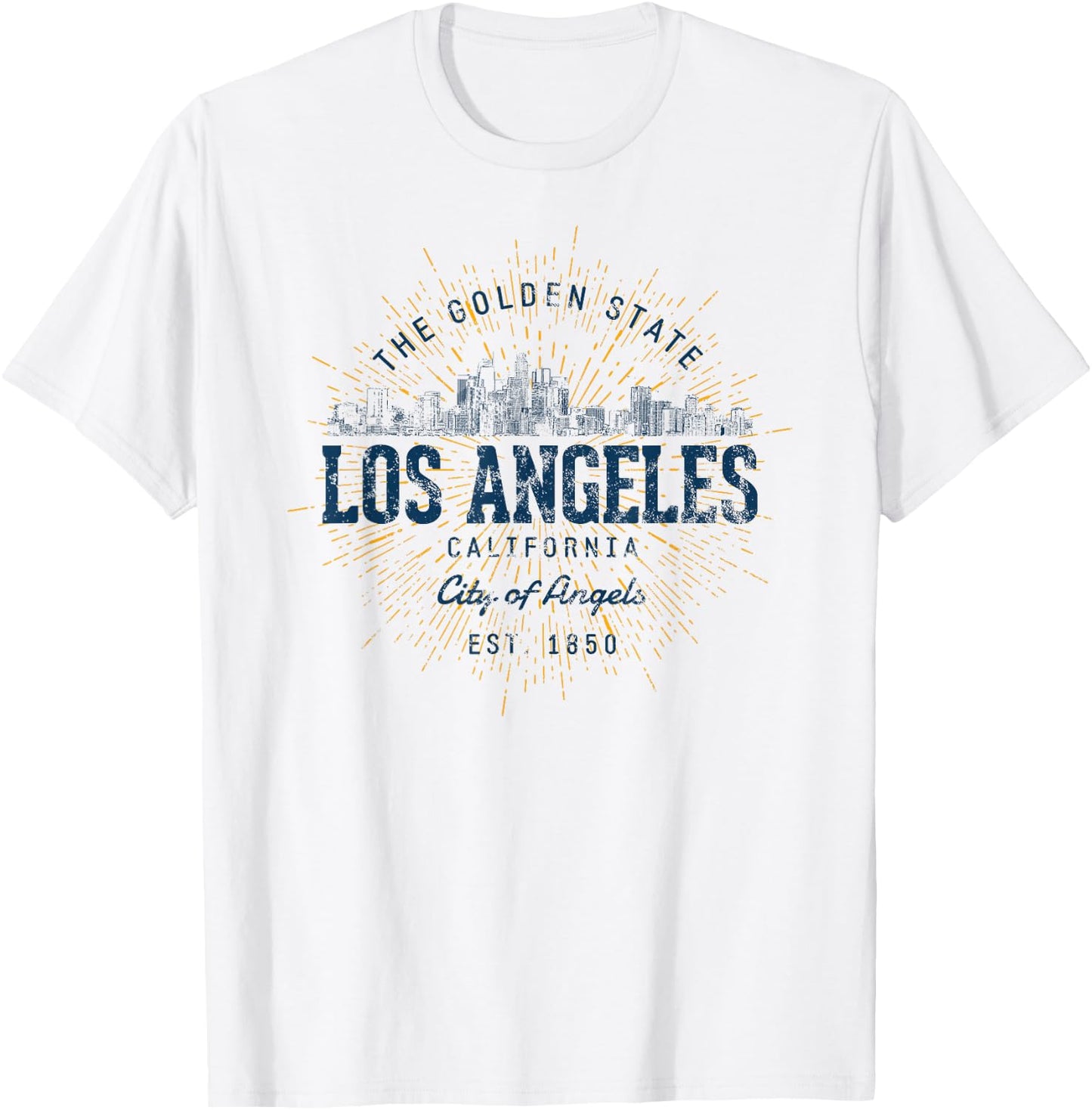 United States Vacation Souvenir Vintage Los Angeles T-Shirt - T-Shirt | White