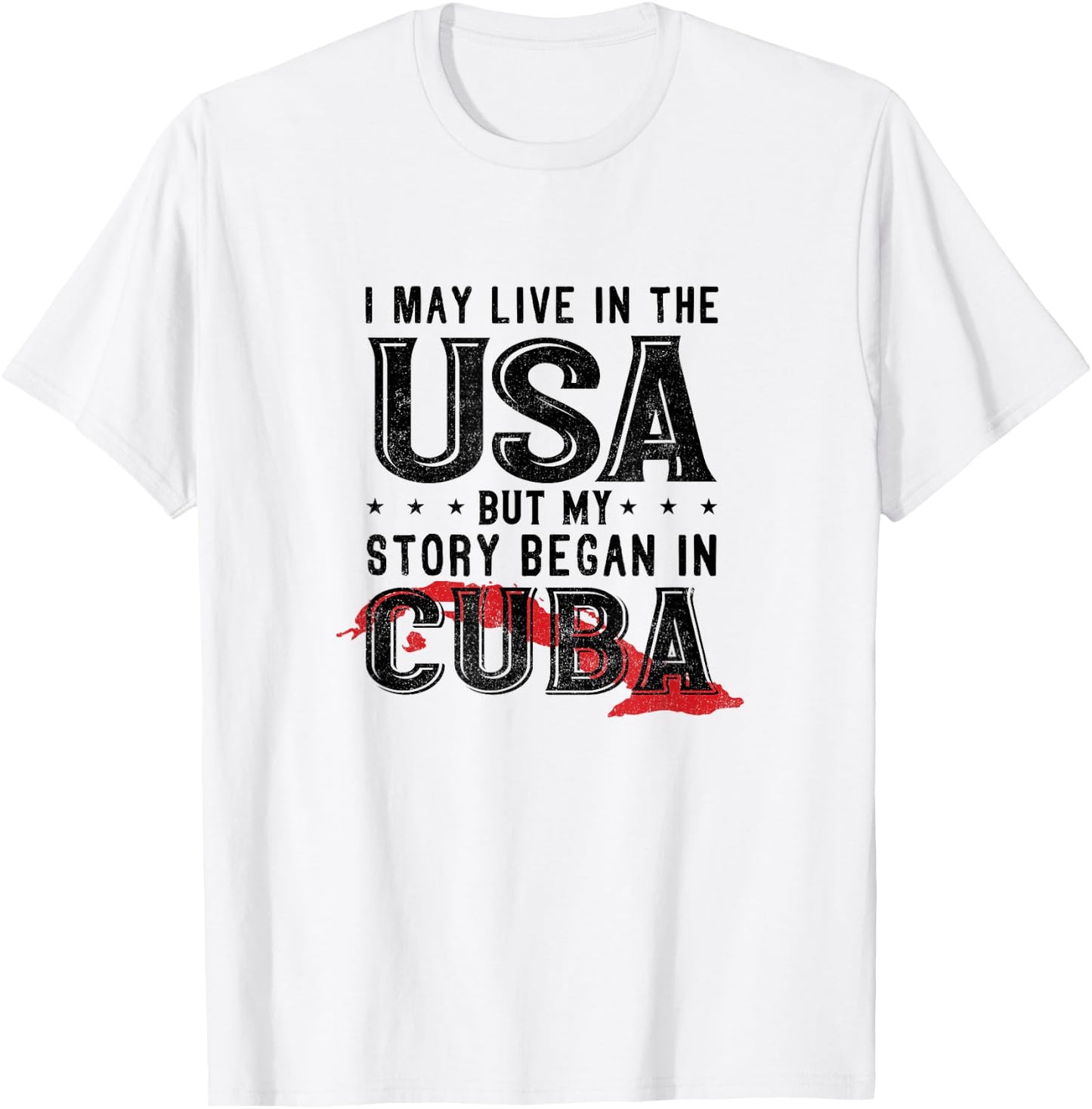 Funny Cuba Lover Graphic Men Kids Cuban T-Shirt - T-Shirt | White