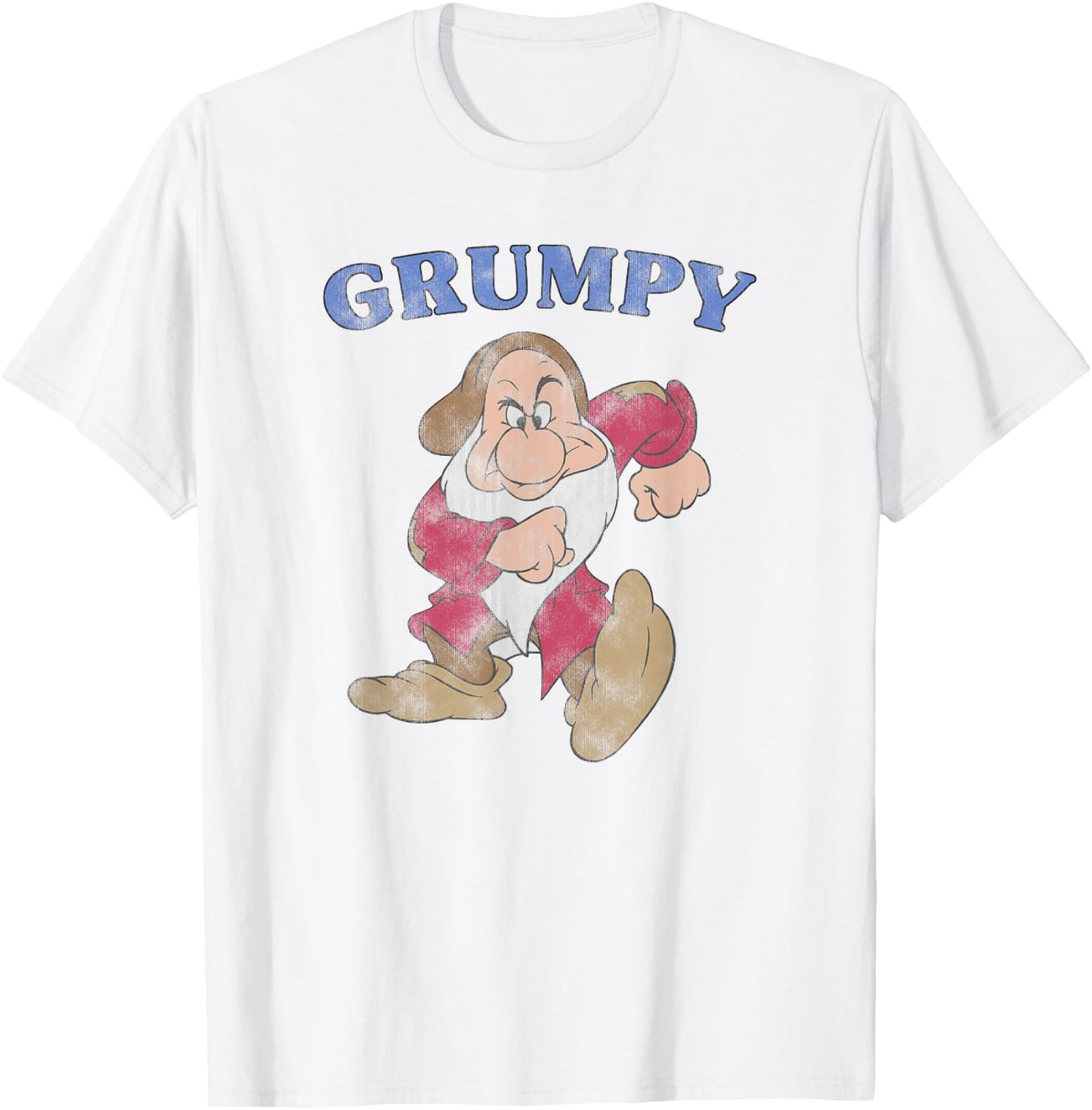 Disney Snow White and The Seven Dwarfs A Grumpy Character T-Shirt - T-Shirt | White