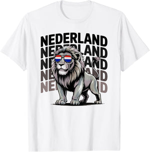 Funny Nederland Boys Netherlands Oranje Holland Lion Vacay T-Shirt - T-Shirt | White