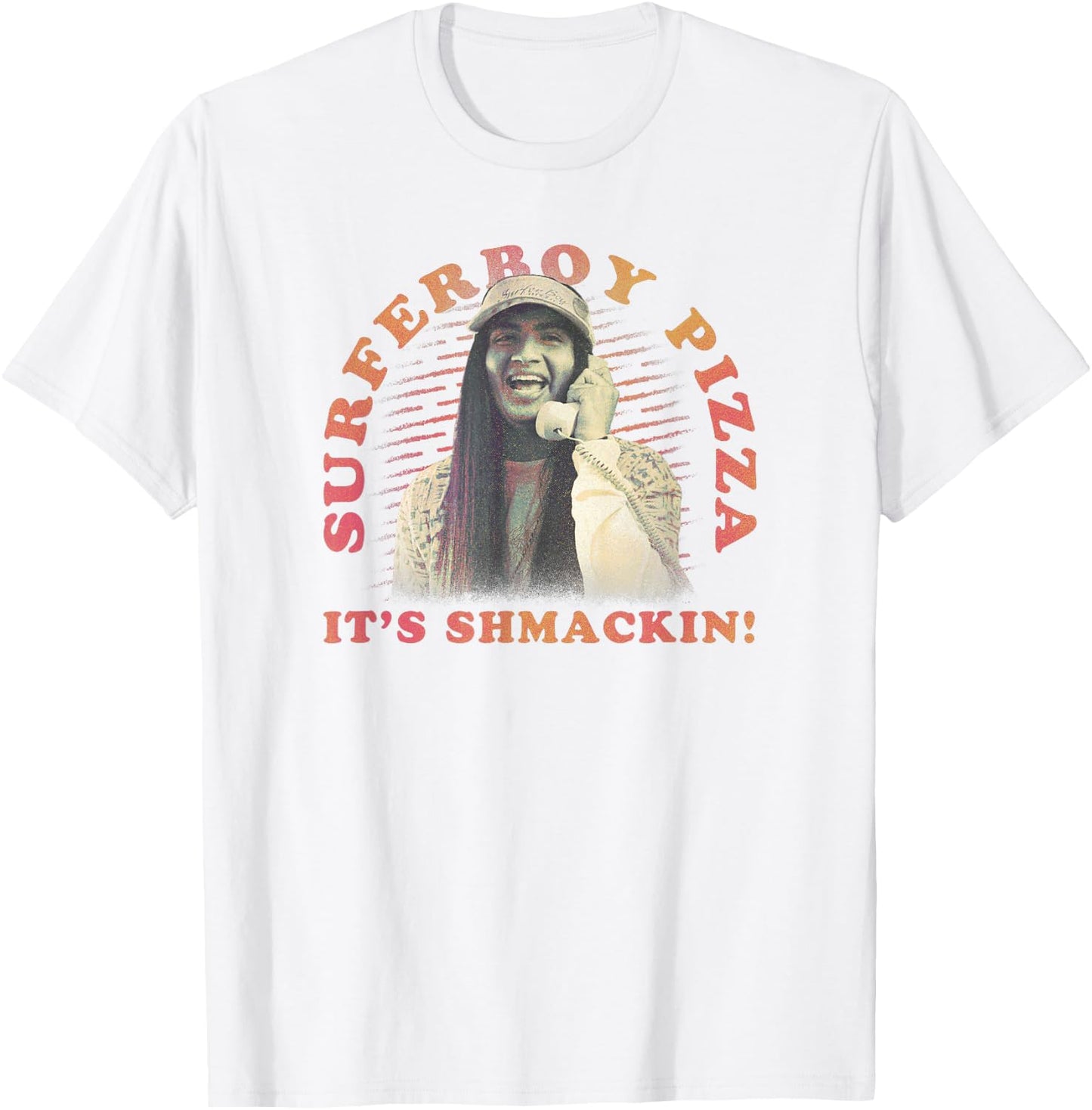 Stranger Things 4 Argyle Surferboy Pizza Poster T-Shirt - T-Shirt | White