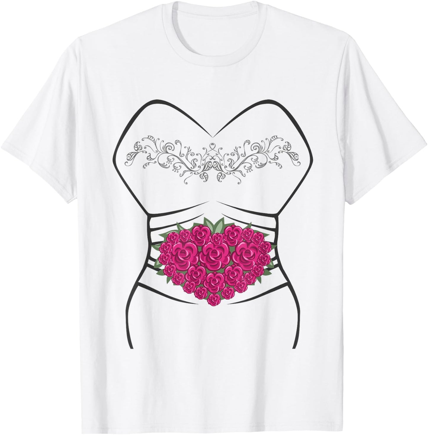 Wedding Dress , Fun Bridal Gifts Idea for Bride T-Shirt - T-Shirt | White
