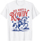 Red White and Rowdy Patriotic Cowboy Cowgirl 4th of July T-Shirt - T-Shirt | White