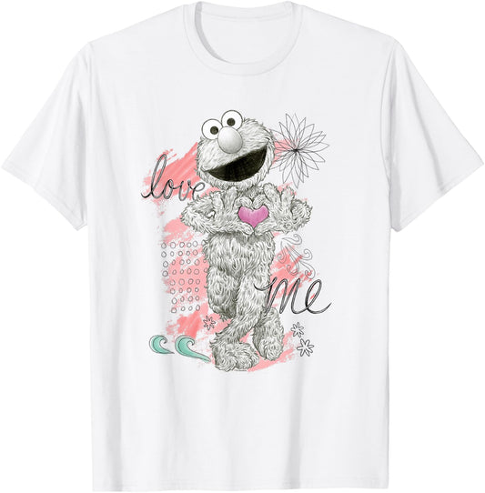 Sesame Street Elmo Love Me T-Shirt - T-Shirt | White