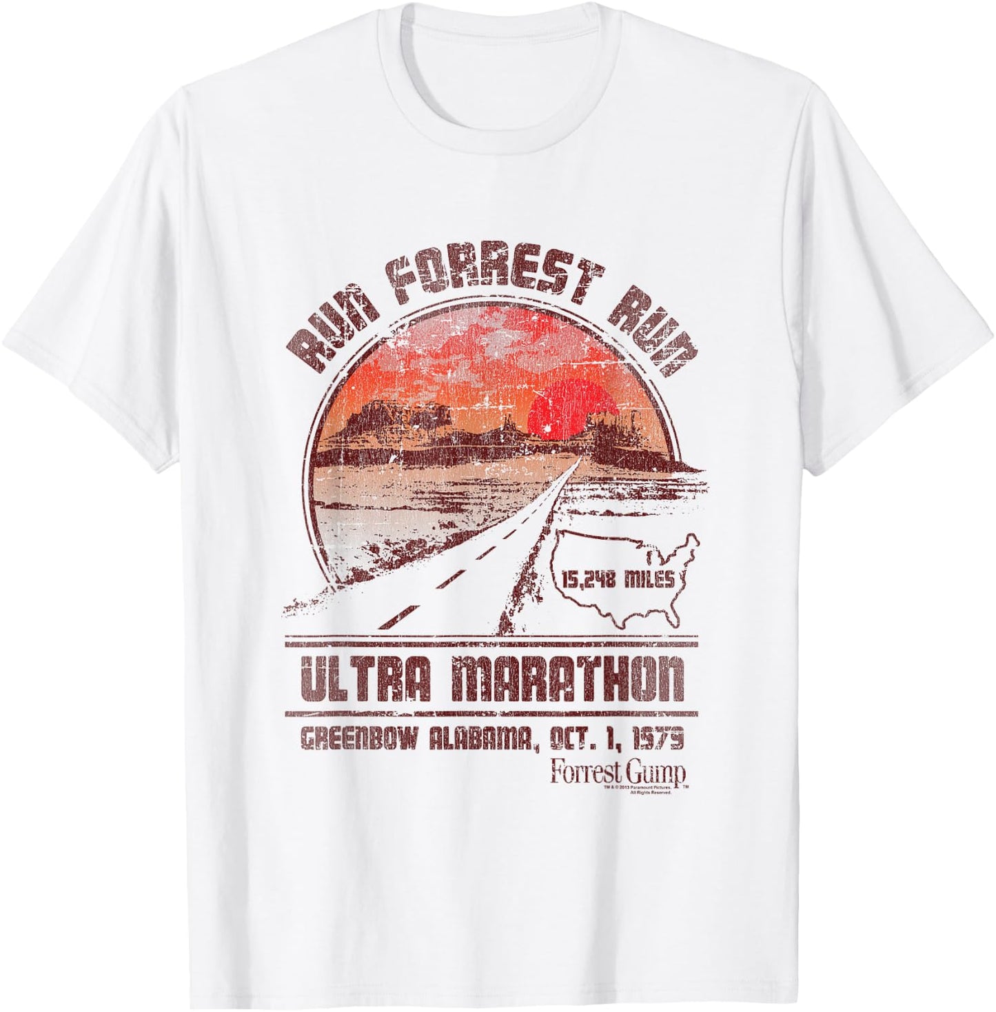 Forrest Gump Ultra Marathon T-Shirt - T-Shirt | White