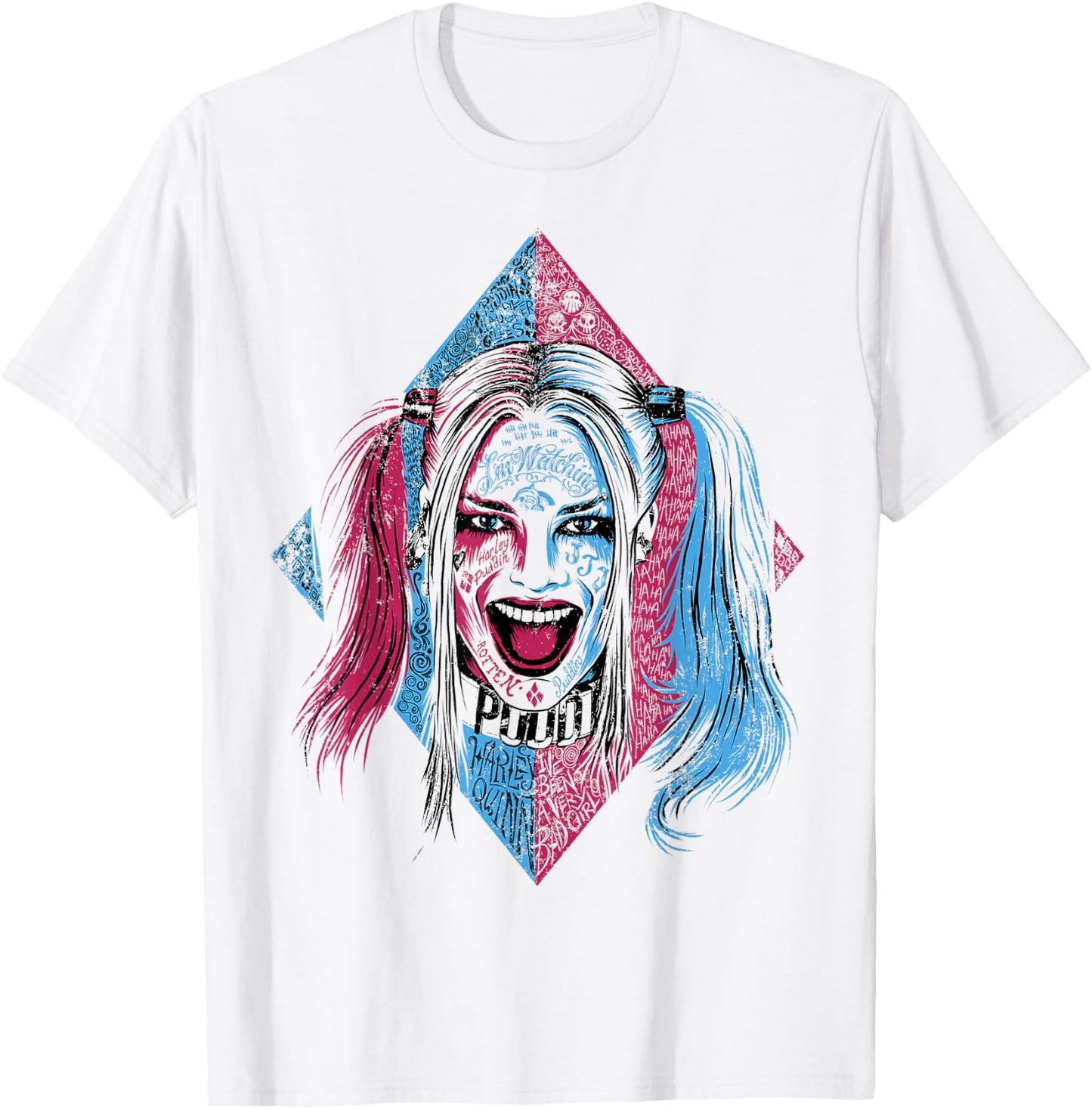 DC Suicide Squad Harley Quinn Lil Face T-Shirt - T-Shirt | White
