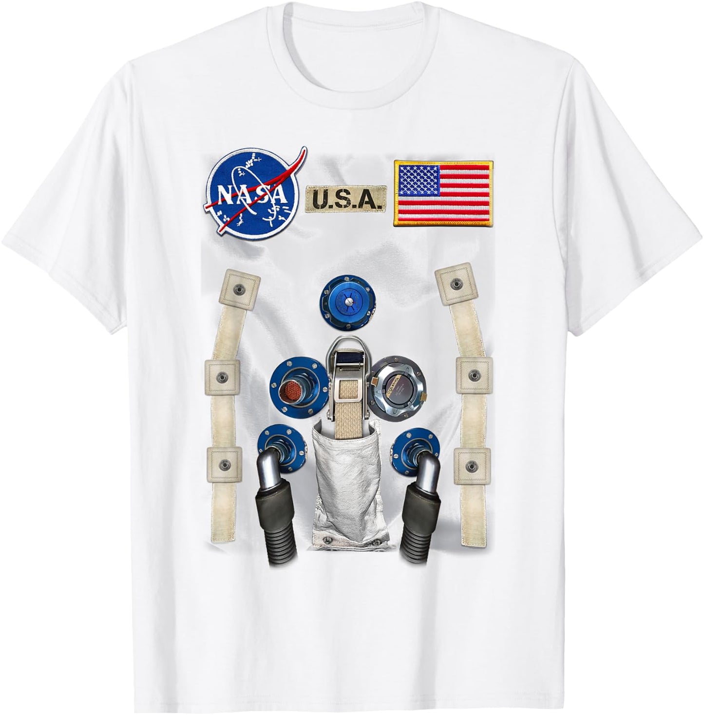 NASA U.S.A. Astronaut Suit Costume T-Shirt - T-Shirt | White