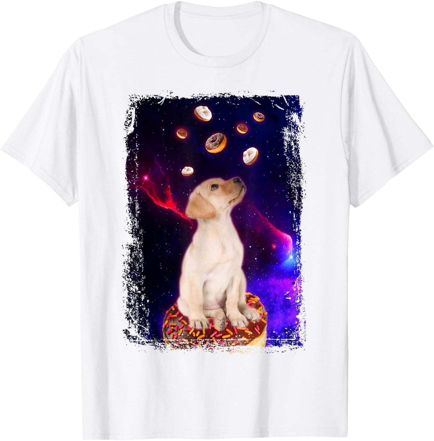 Lab Shirt Boys Girls Lab Space Dog - Puppy Lovers Kid Girl T-Shirt - T-Shirt | White