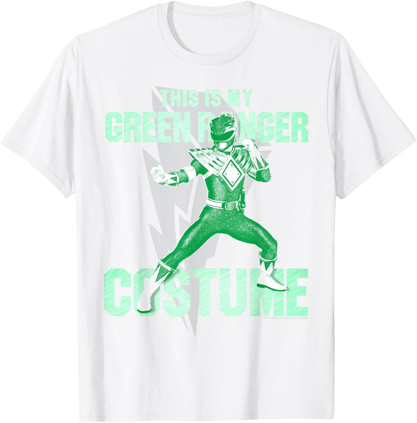 Power Rangers Green Ranger Halloween Costume T-Shirt - T-Shirt | White