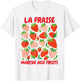 Strawberry Lover Farmers Market La Fraise Marche Aux Fruits T-Shirt - T-Shirt | White