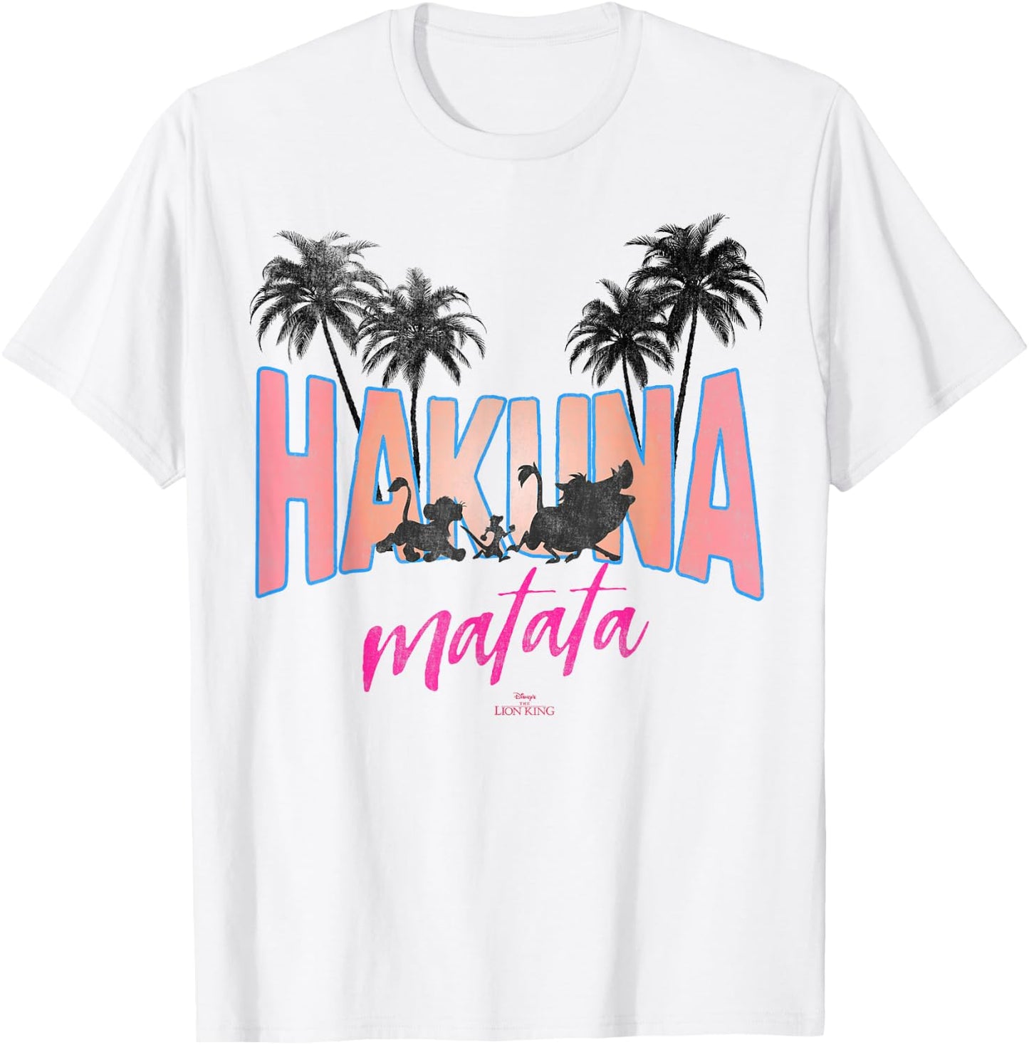 Disney Lion King Tropical Hakuna Matata Group T-Shirt - T-Shirt | White