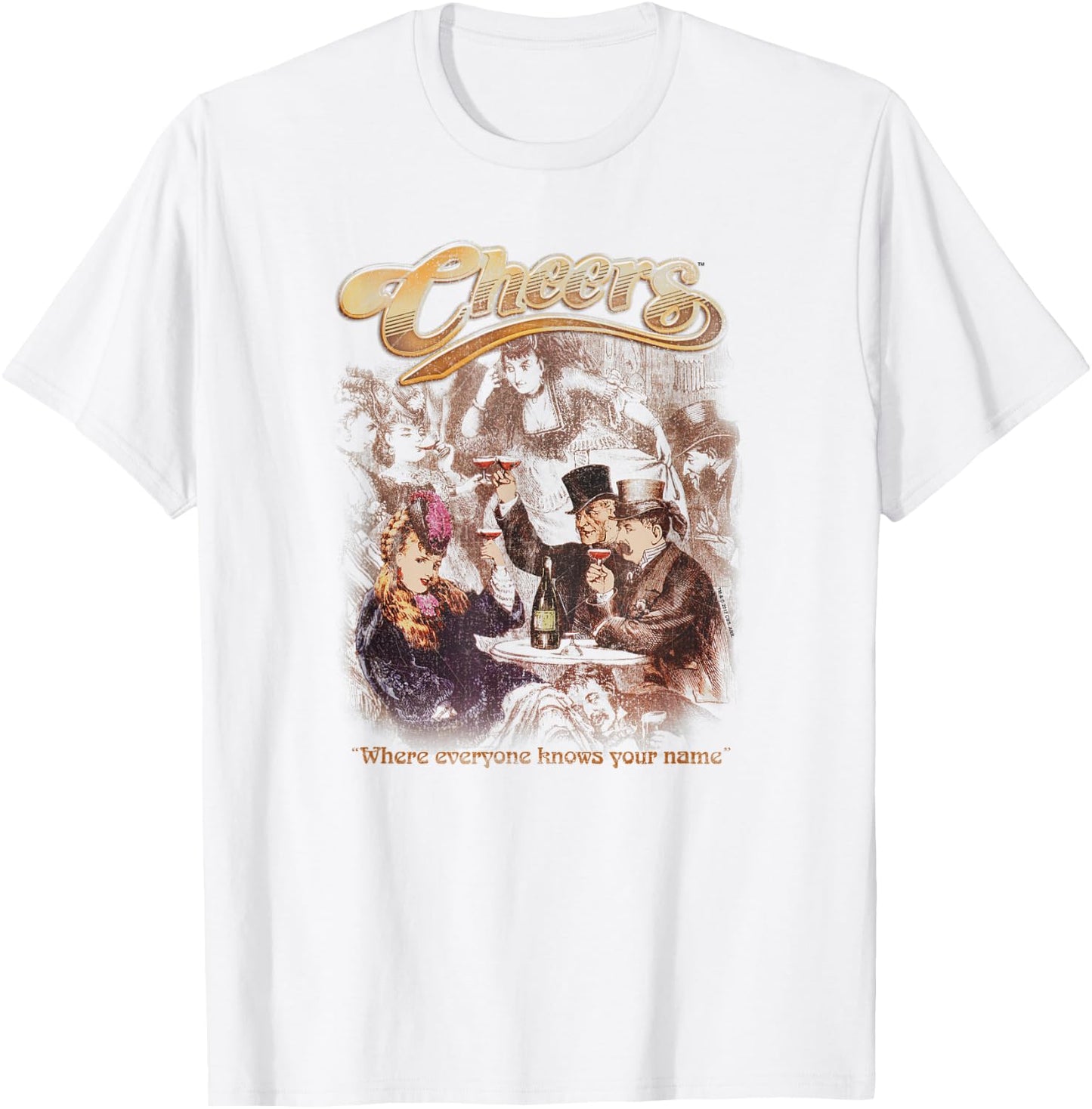 Cheers Here Here T-Shirt - T-Shirt | White