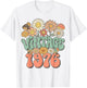 Vintage 1976 Daisy Hippie Groovy Wildflower 50th Birthday T-Shirt - T-Shirt | White
