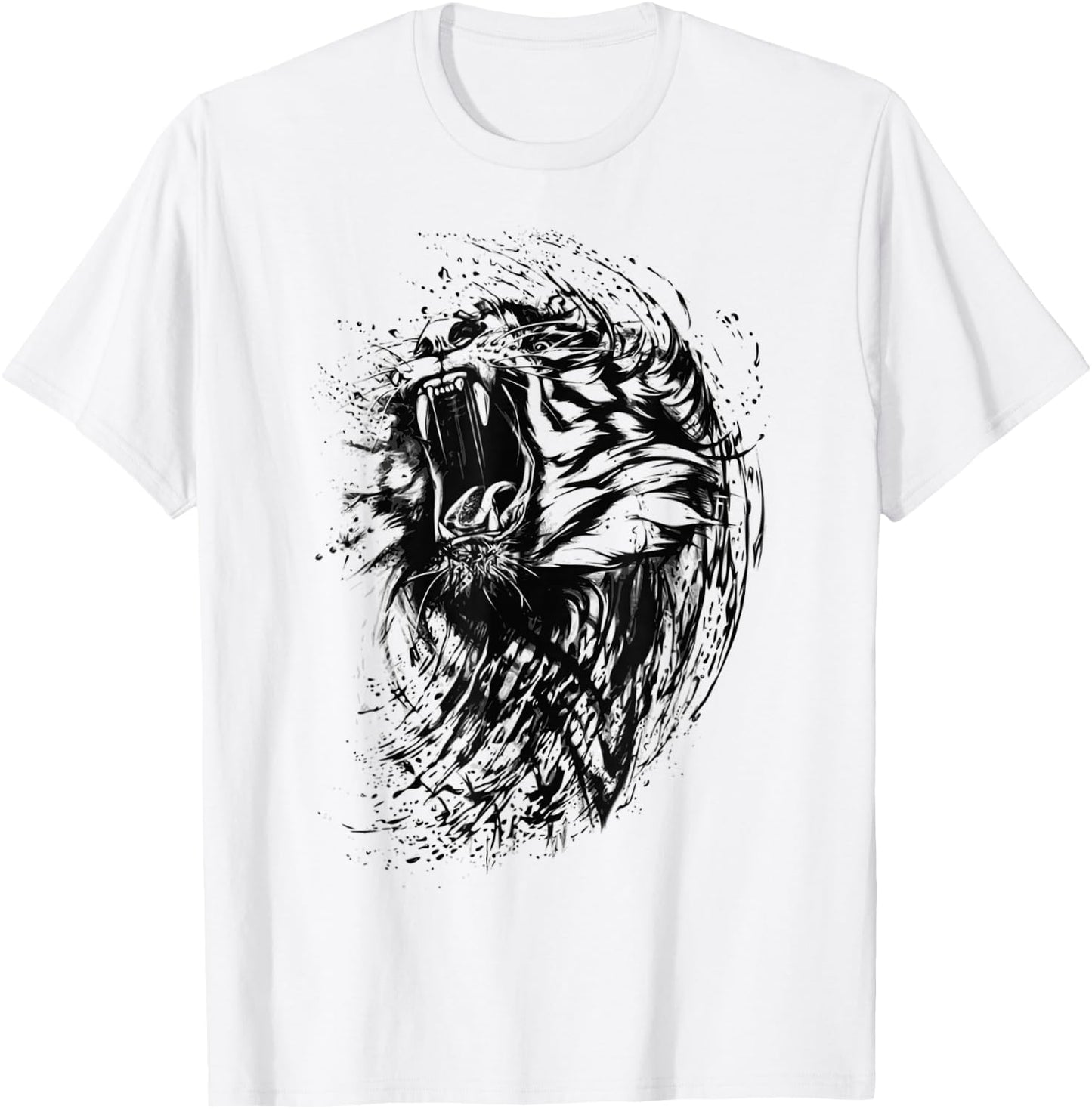Fierce lion T-Shirt - T-Shirt | White