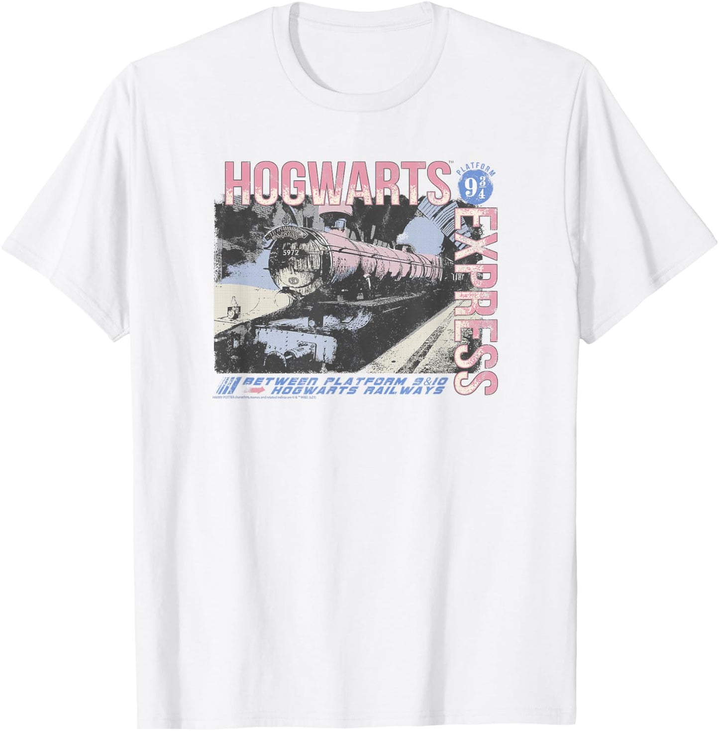 Harry Potter Hogwarts Express Vintage Poster T-Shirt - T-Shirt | White