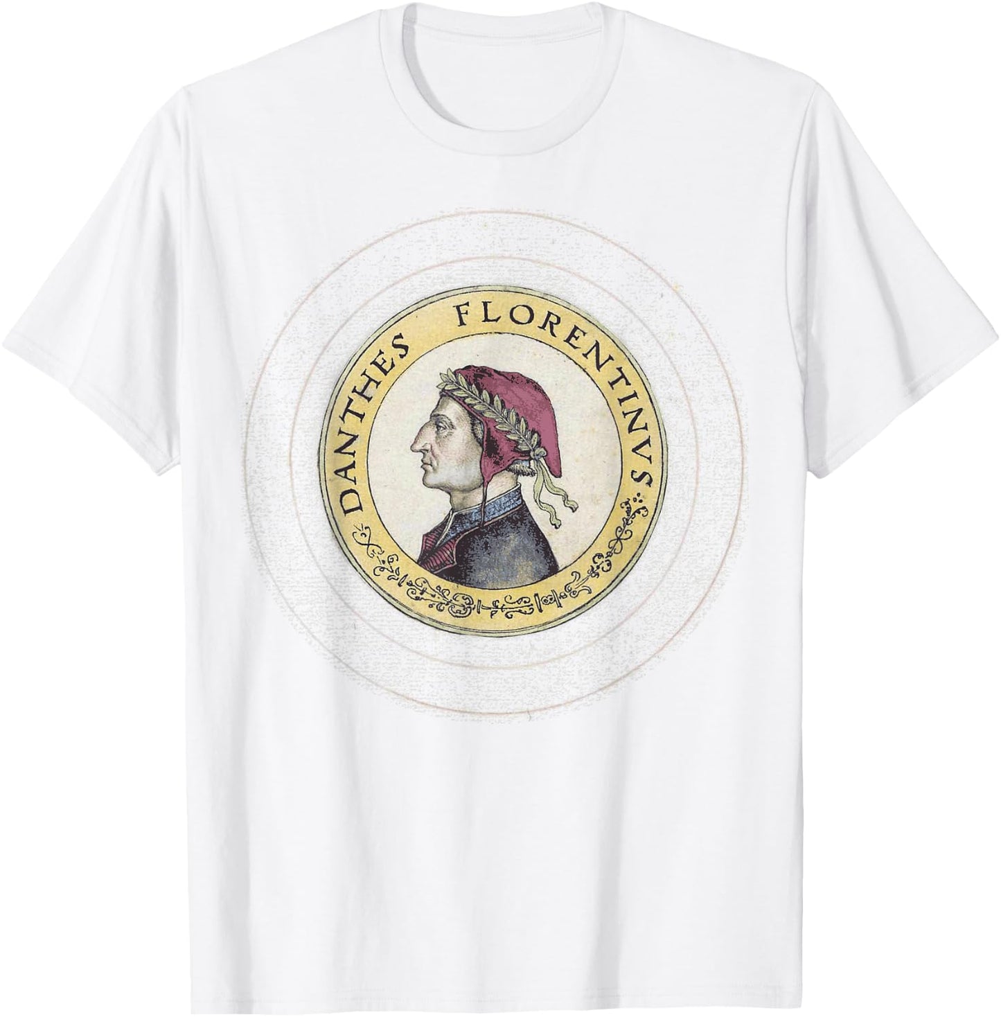 Dante Alighieri Italian Italy Divine Comedy Purgatory, Light T-Shirt - T-Shirt | White