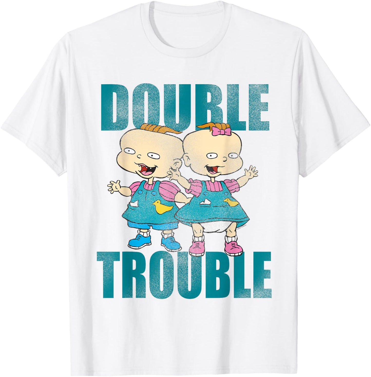 Rugrats Phil and Lil Double Trouble T-Shirt - T-Shirt | White