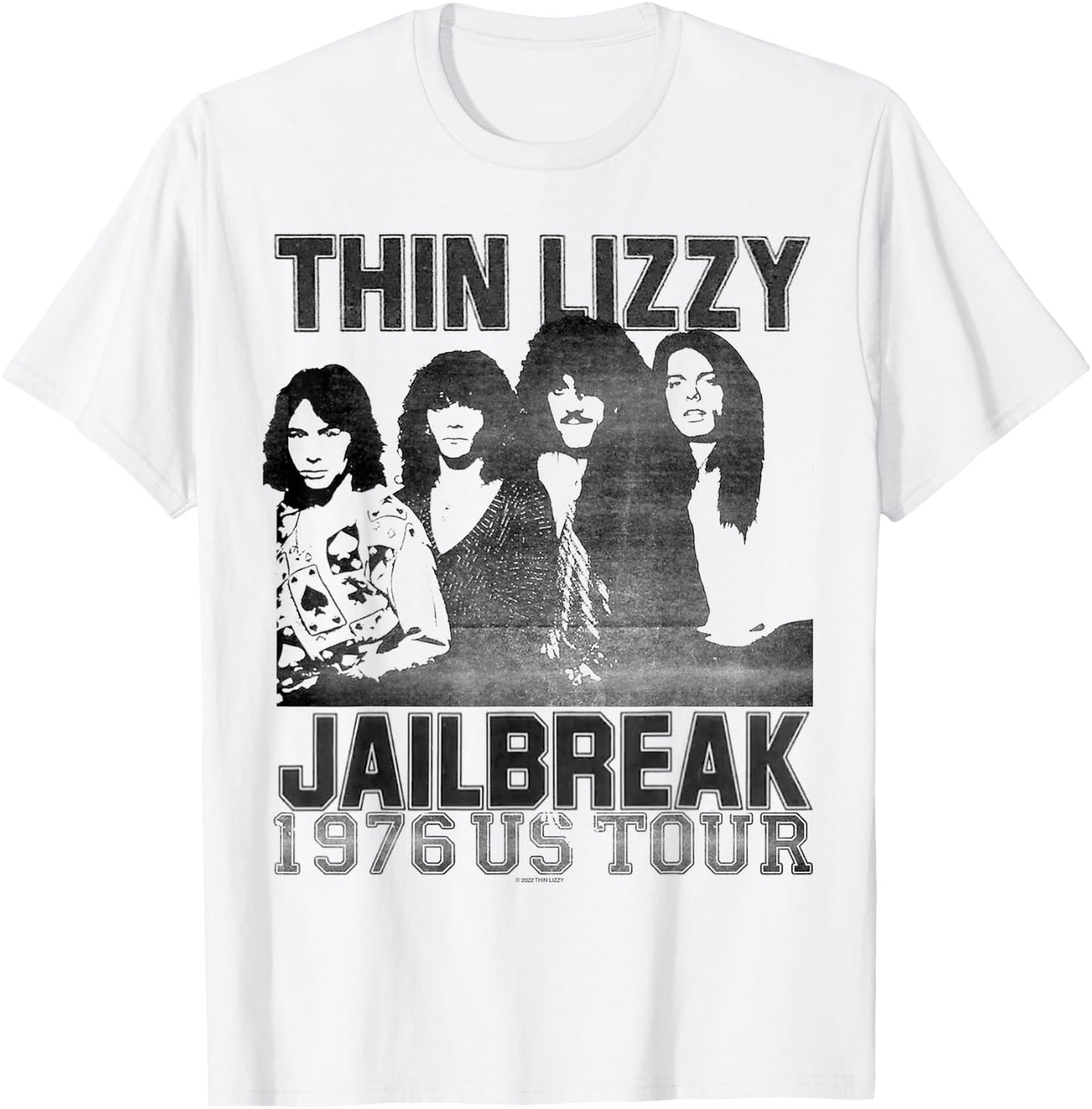 Thin Lizzy – Jailbreak US Tour T-Shirt - T-Shirt | White