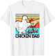 Retro Silkie Chicken Dad Farmer Silky Chickens T-Shirt - T-Shirt | White