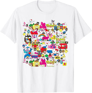 Hello Sanrio Hello Kitty City Scene Shirt T-Shirt - T-Shirt | White