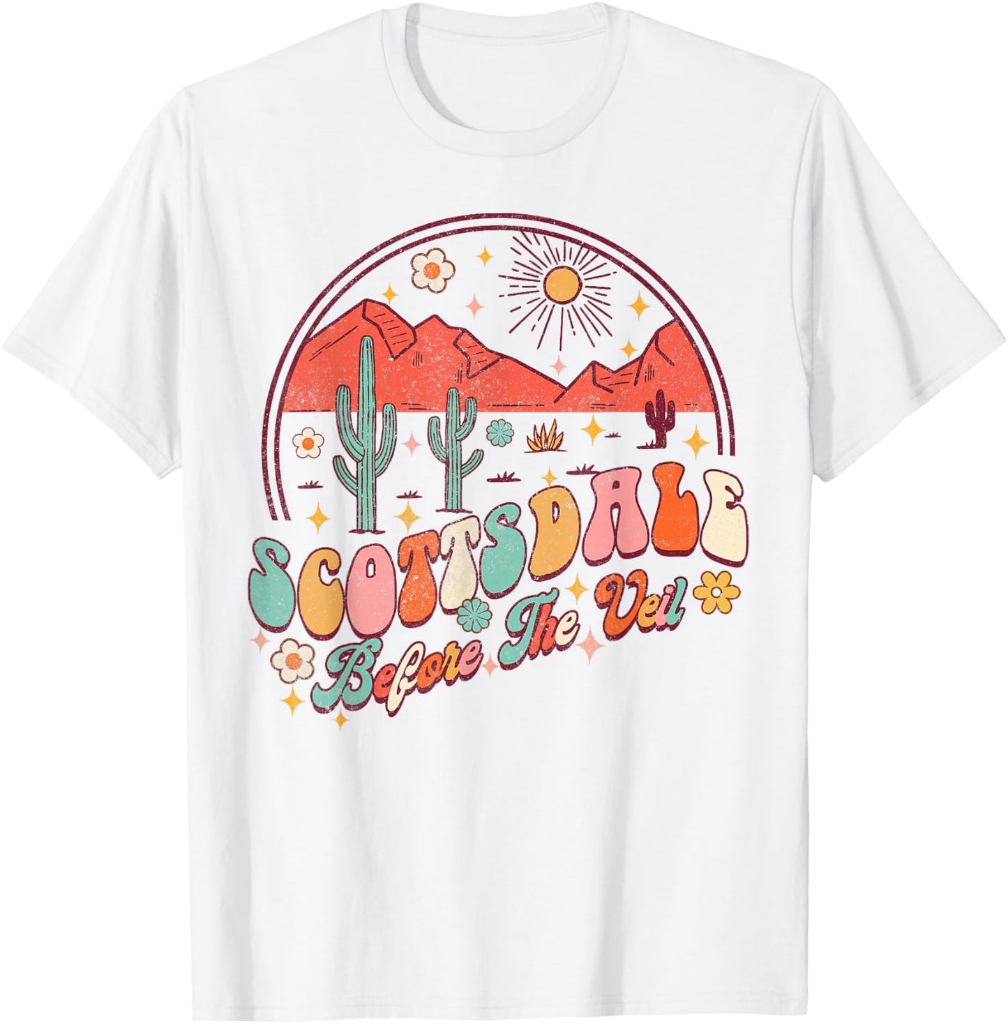Scottsdale Before The Veil Bride Babe Bachelorette Matching T-Shirt - T-Shirt | White