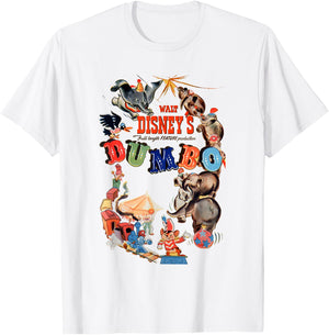 Disney Dumbo Classic Characters Logo Small T-Shirt - T-Shirt | White