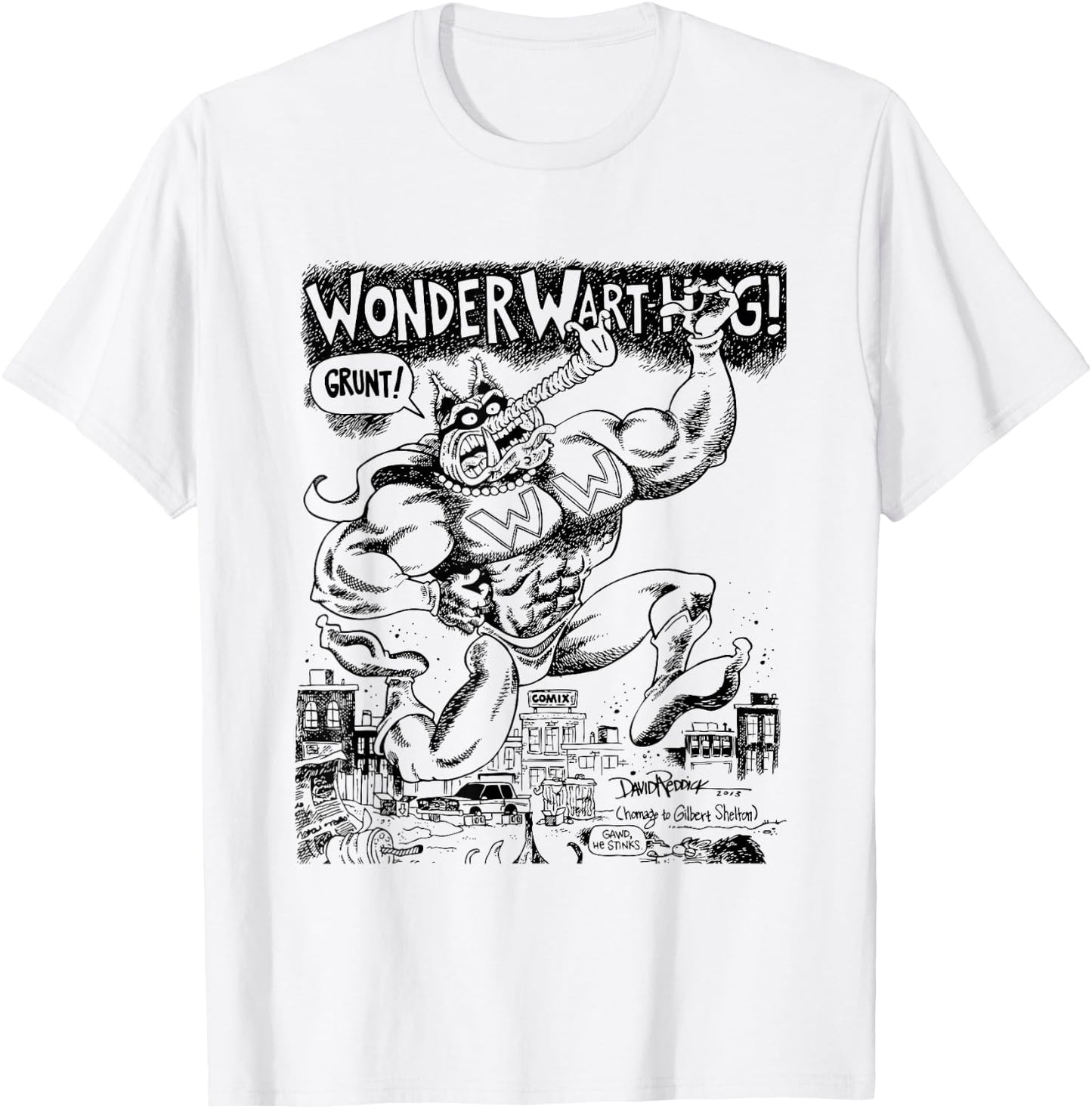 Wond Warthog 02 T-Shirt - T-Shirt | White