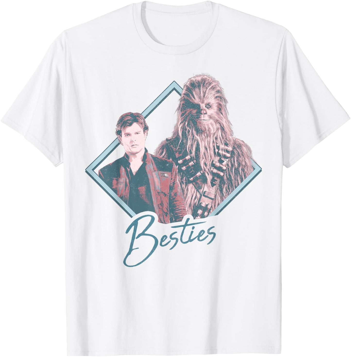 Star Wars Han Solo Movie Chewie Duo Besties Graphic T-Shirt - T-Shirt | White