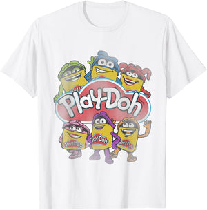 Play-Doh Colorful Characters T-Shirt - T-Shirt | White