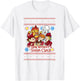 The Year Without A Santa Claus Group Shot Sweater Pattern T-Shirt - T-Shirt | White