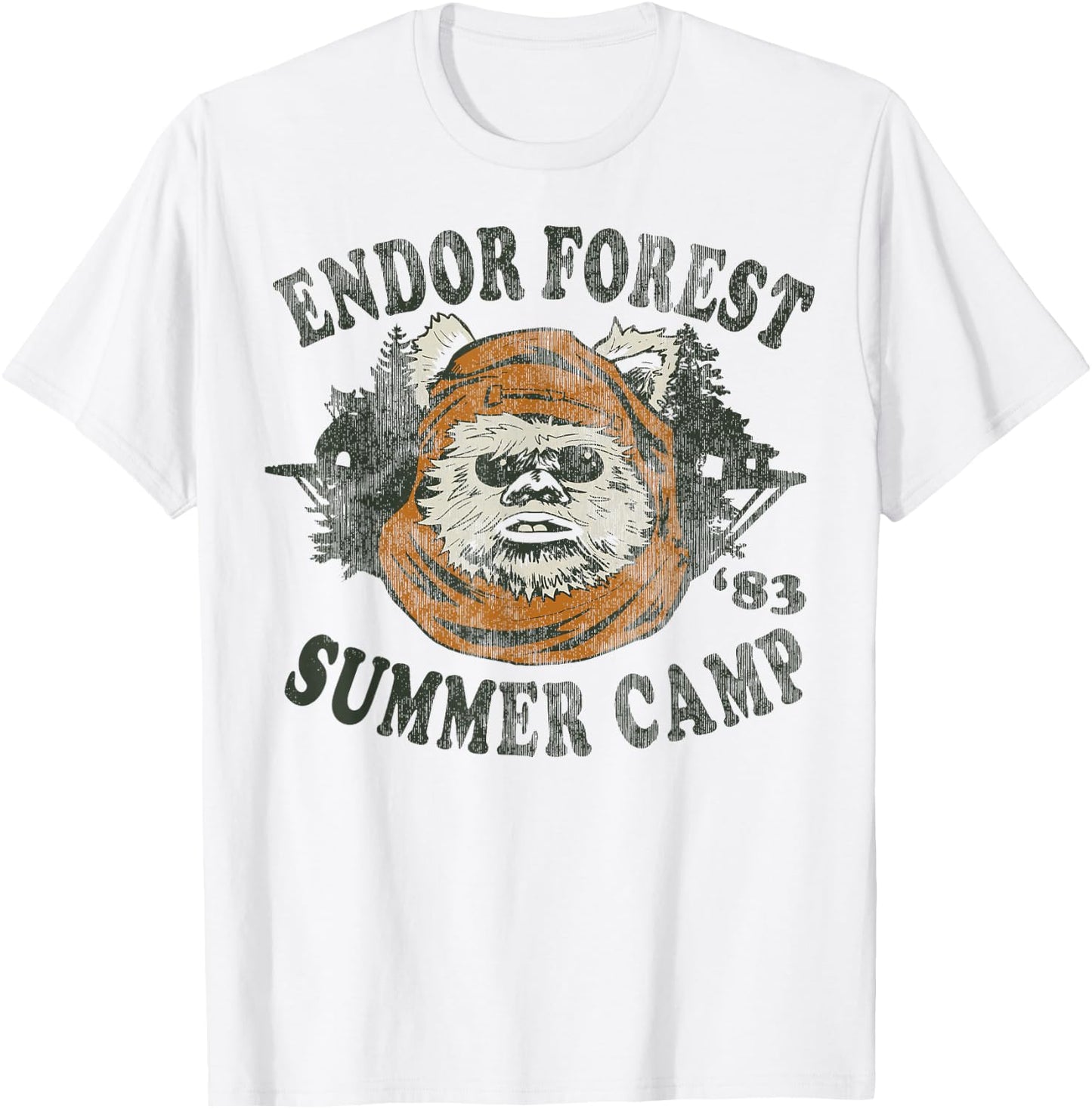 Star Wars Endor Summer Camp '83 Head Shot Portrait T-Shirt - T-Shirt | White
