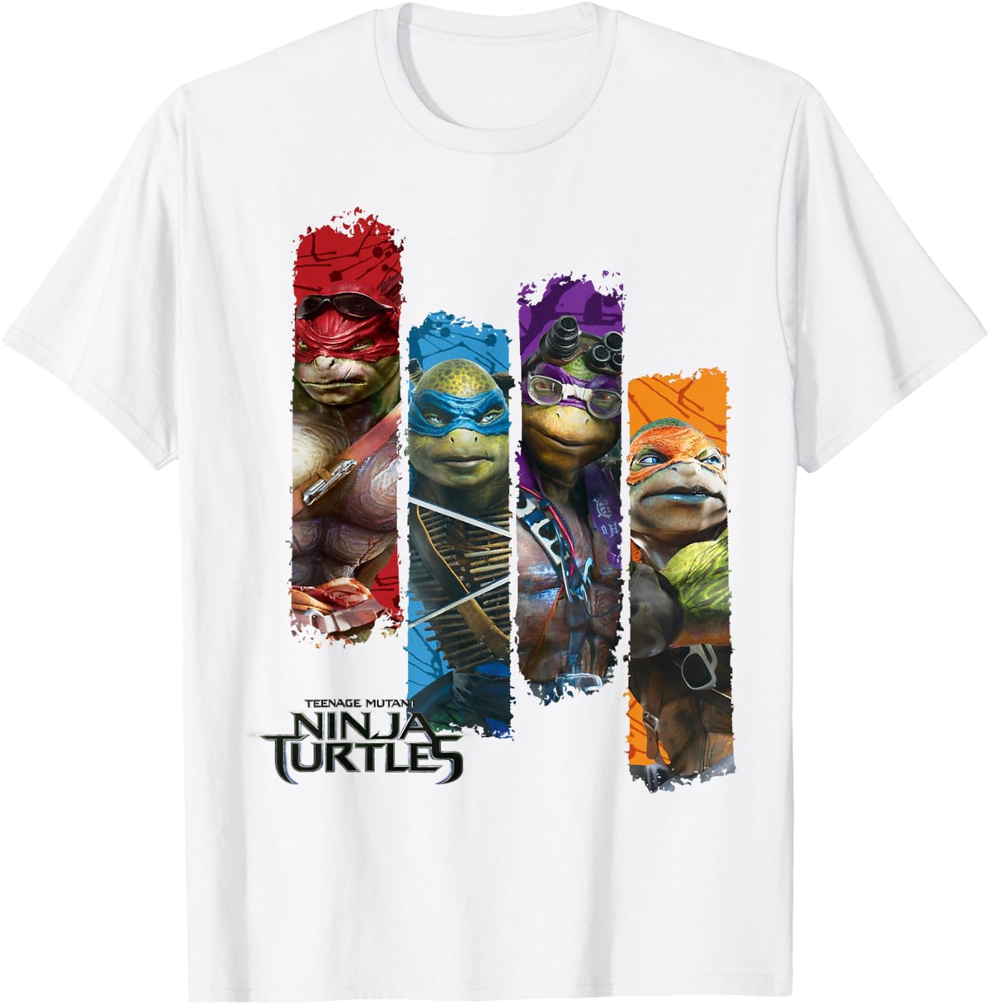 Teenage Mutant Ninja Turtles Movie Paneled T-Shirt - T-Shirt | White