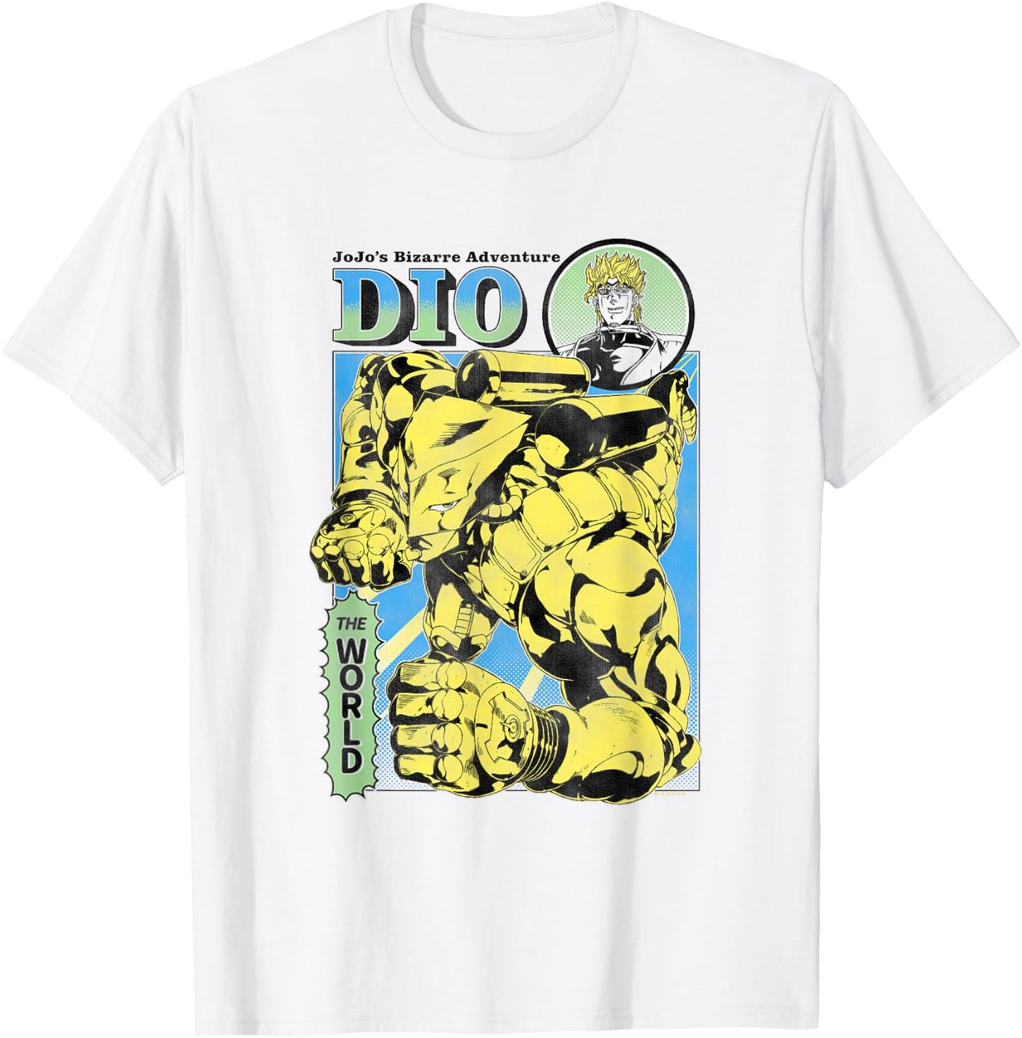 JoJo's Bizarre Adventure Part 3 DIO & The World Illustration T-Shirt - T-Shirt | White