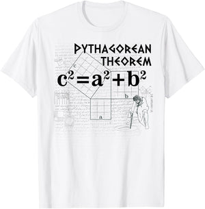 Pythagorean theorem design-2 T-Shirt - T-Shirt | White