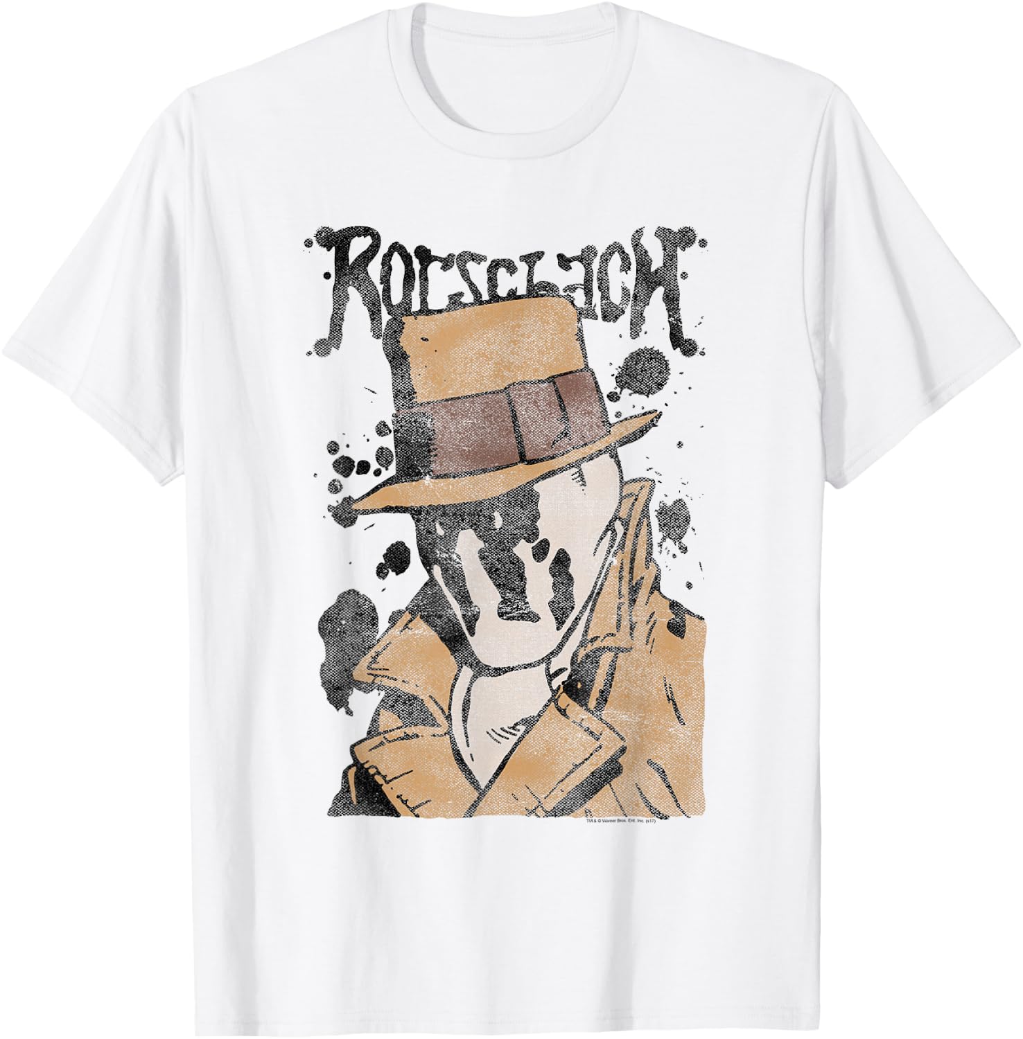Watchmen Rorschach Splatter T-Shirt - T-Shirt | White