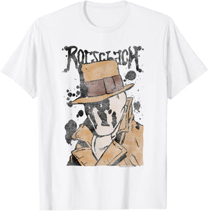 Watchmen Rorschach Splatter T-Shirt - T-Shirt | White