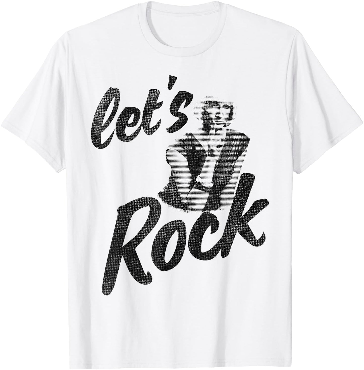 Twin Peaks Let's Rock Vintage Diane Fingers Graphic T-Shirt - T-Shirt | White