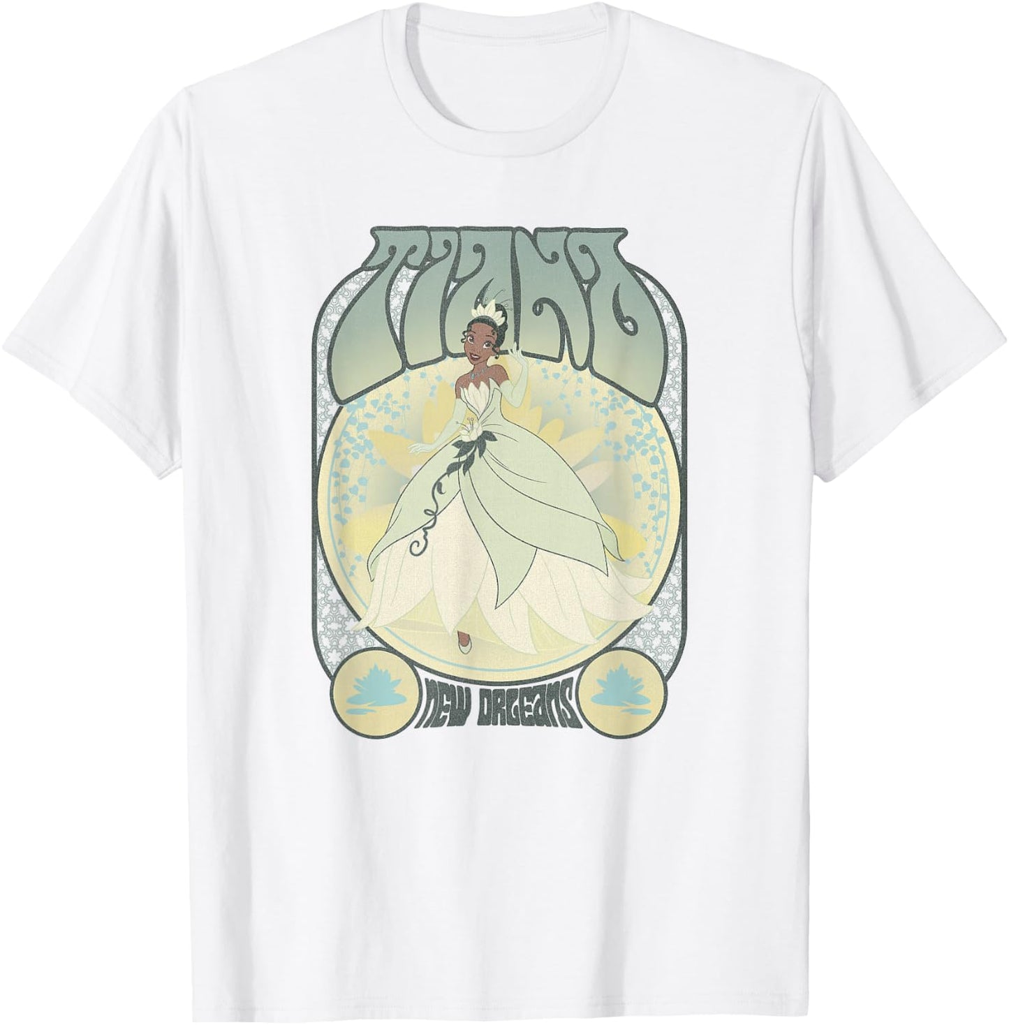 Disney The Princess & The Frog Tiana Seventies Retro Poster Small T-Shirt - T-Shirt | White