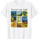 Famous Van Gogh Paintings Art Starry Night Flowers Portrait T-Shirt - T-Shirt | White