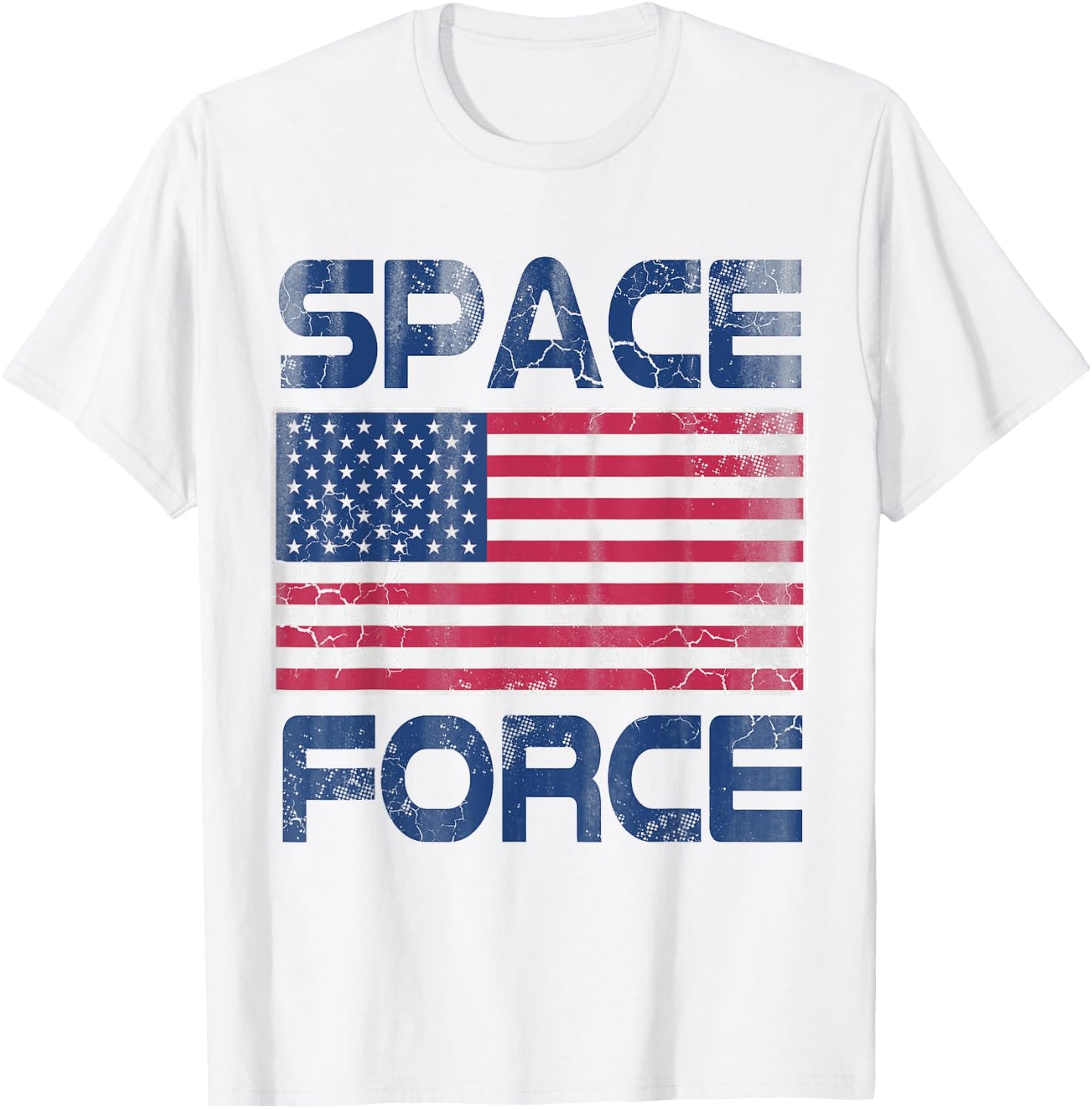 Space Force USA Trump America Science Astronaut T-Shirt - T-Shirt | White