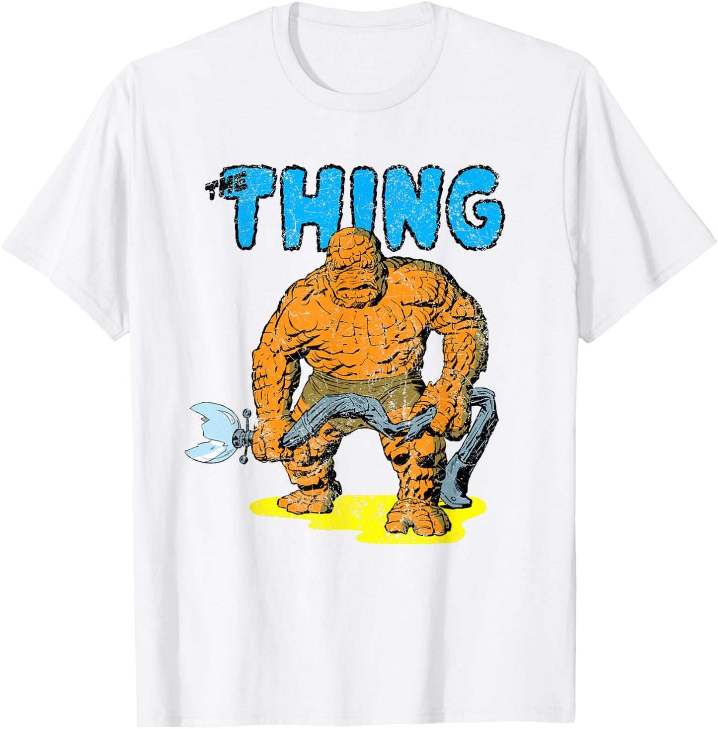 Marvel The Fantastic Four The Thing Retro T-Shirt - T-Shirt | White