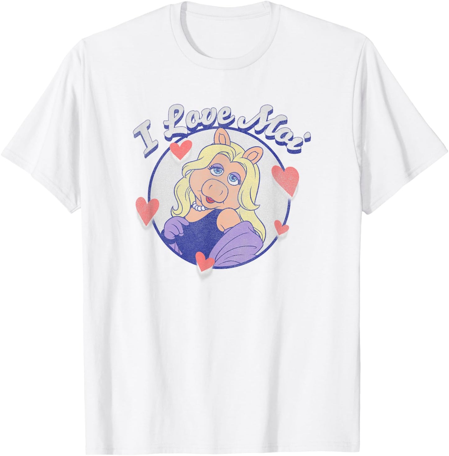 Disney The Muppets Valentine's Day Miss Piggy I Love Moi T-Shirt - T-Shirt | White