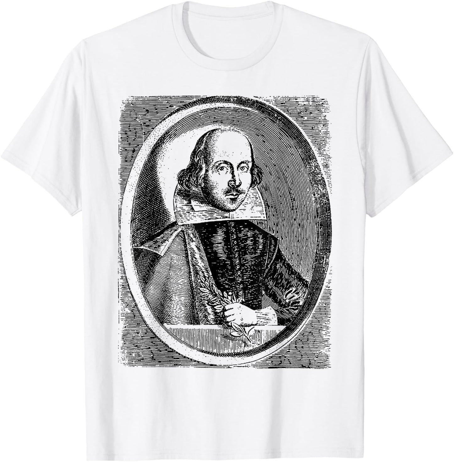 William Shakespeare Retro Classic Will Shakespeare T-Shirt - T-Shirt | White