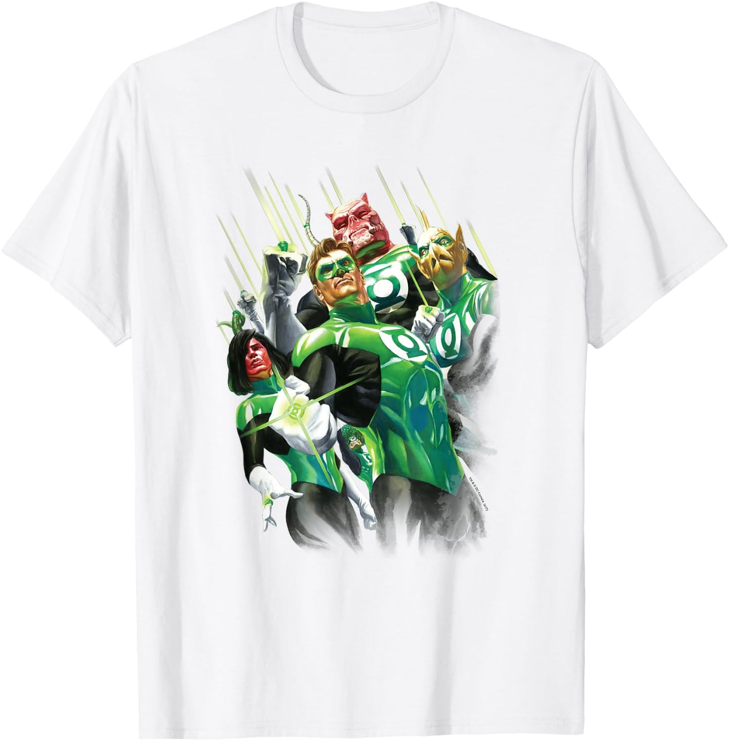 Green Lantern Power of the Rings T-Shirt - T-Shirt | White